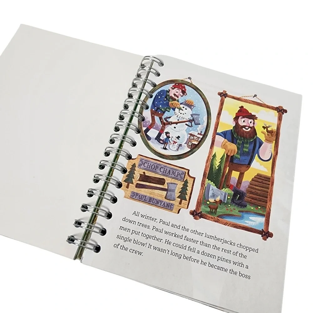 Little Golden Book The Tale of Paul Bunyan Spiral Bound Notebook‎ Journal